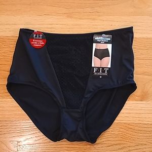 F.I.T. Black High-Waisted Control Brief
